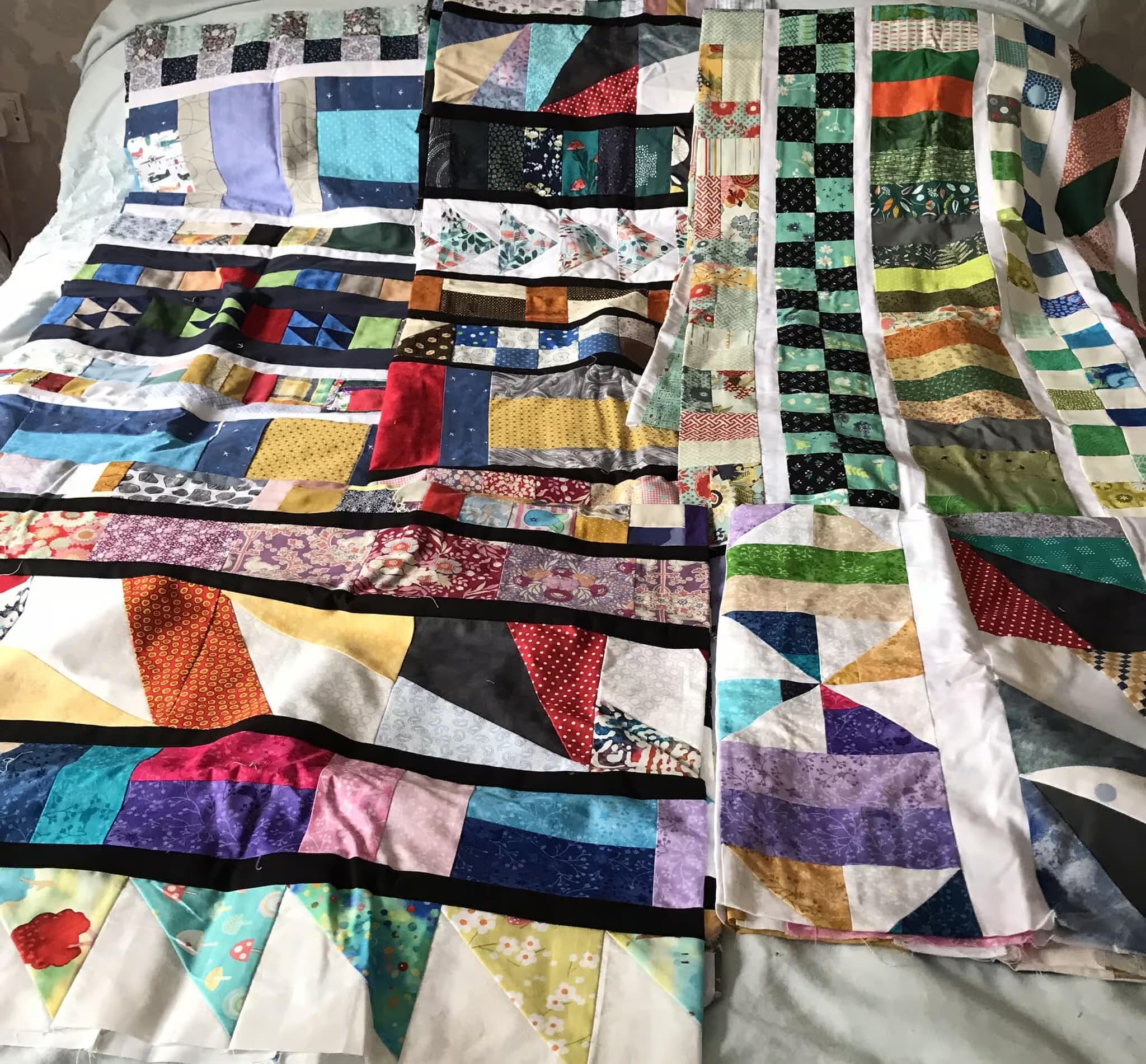 Long Pieced Strips